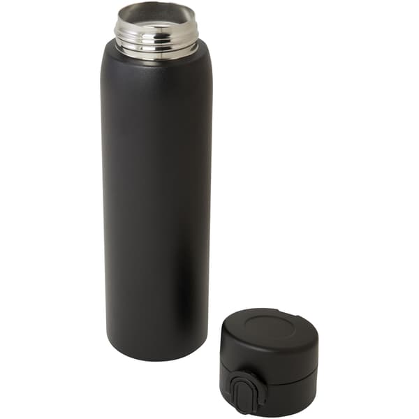 Sika Rostfritt Stål Isolerad 450ml Termosflaska En Storlek Sol Solid Black One Size