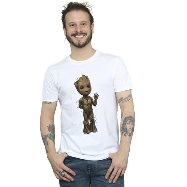 Marvel Herr I Am Groot Wave Pose T-Shirt S Svart Black S