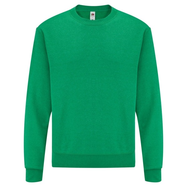 Fruit Of The Loom Herr Set-In Belcoro® Garn Sweatshirt XL Heath Heather Green XL