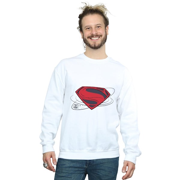 DC Comics Justice League Movie Superman Logo Sweatshirt XL White XL