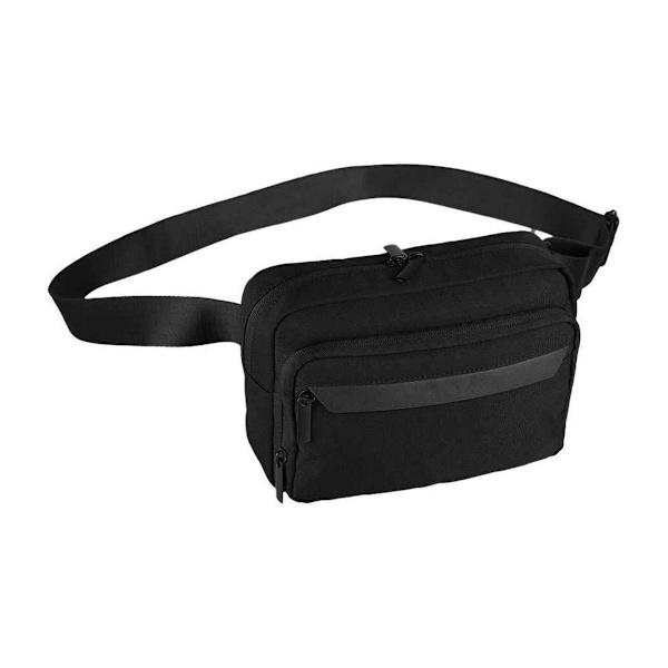 Quadra Återvunnen Polyester Crossbody Väska One Size Svart Black One Size
