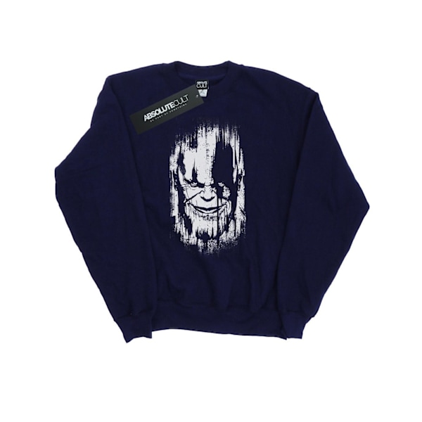 Marvel Mens Avengers Infinity War Thanos Face Sweatshirt XXL Na Navy Blue XXL