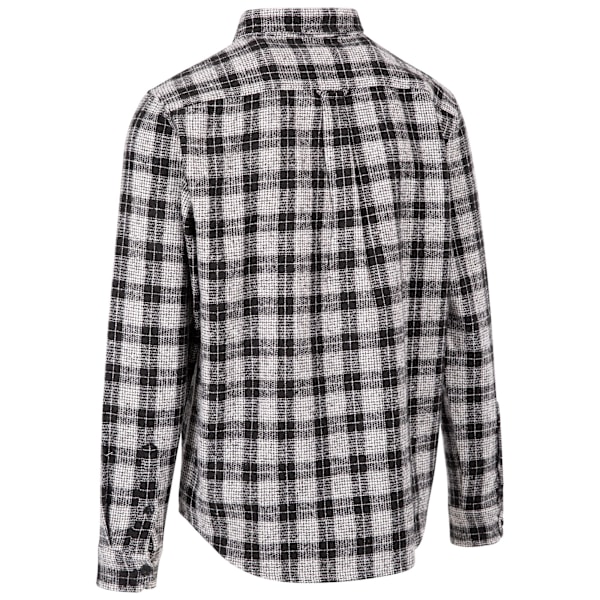 Trespass Herr Portlaw Rutig Skjorta XL Svart/Vit Black/White XL