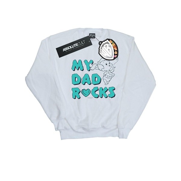 The Flintstones Dam/Damer Pebbles Min Pappa Rocks Sweatshirt L White L