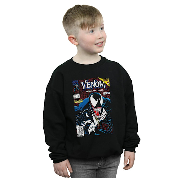 Marvel Boys Venom Lethal Protector Sweatshirt 7-8 år Svart Black 7-8 Years
