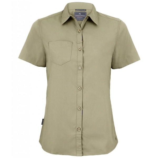 Craghoppers Womens/Ladies Expert Kiwi Kortärmad Skjorta 10 UK Pebble Brown 10 UK