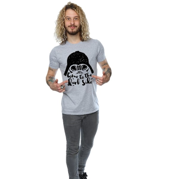 Star Wars Herr Darth Vader Kom Till Den Mörka Sidan Skiss T-shirt Sports Grey L