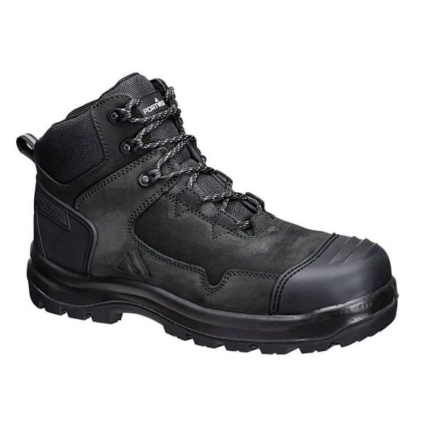 Portwest Unisex Vuxen S3S HRO SR FO SC LG Nubuck Mellanhöga Stövlar 6 UK Black 6 UK