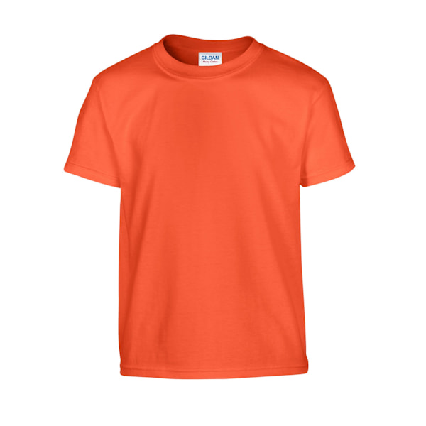 Gildan Barn/Barn Plain Bomull T-shirt 7-8 År Orange Orange 7-8 Years