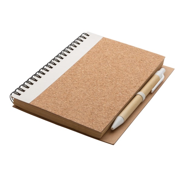 XD Collection Kork Anteckningsbok med Penna One Size Vit White One Size
