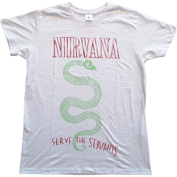 Nirvana Unisex Adult Serve The Servants Bomull T-shirt XL Vit White XL