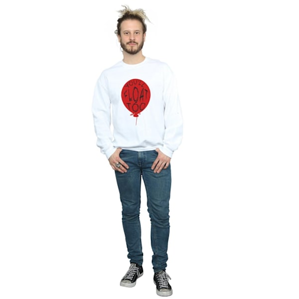 It Mens Pennywise You´ll Float Too Sweatshirt L Vit White L