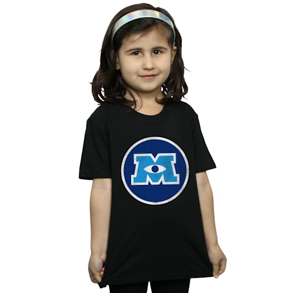 Disney Girls Monsters University Monster Emblem Bomull T-shirt Black 12-13 Years