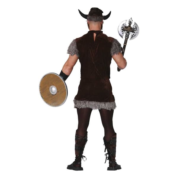 Fiestas Guirca Vikingdräkt för män Set S Brun/Grå Brown/Grey S