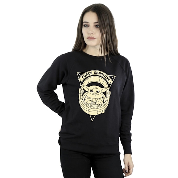 Star Wars Dam/Damer The Mandalorian Grogu Force Sensitive Sweatshirt S Black S