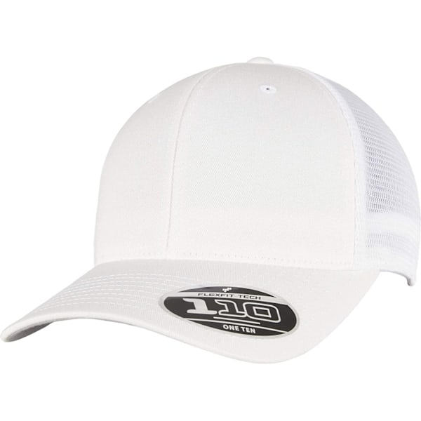 Flexfit Unisex Adult 110 Mesh Trucker Cap One Size Vit White One Size