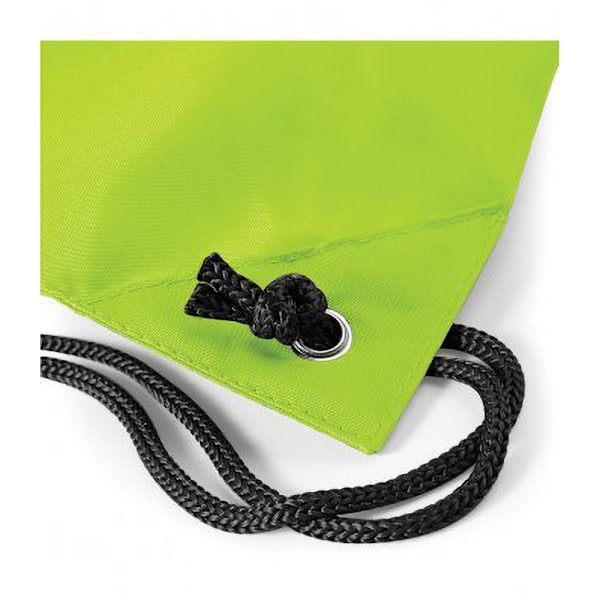 BagBase Budget Vattentålig Sport Gymsac Dragsnöre Väska (11 Lime One Size