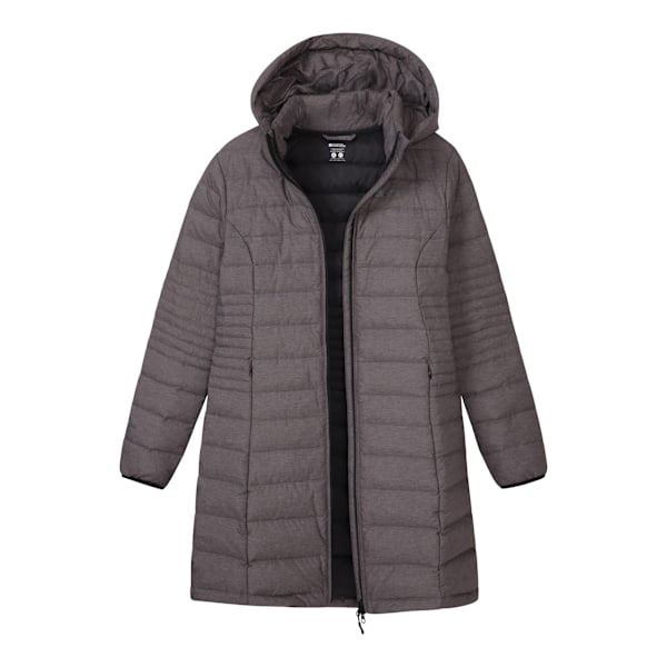 Mountain Warehouse Damjacka för Kvinnor/Damer Furnace Down Lång Längd Dark Grey 10 UK