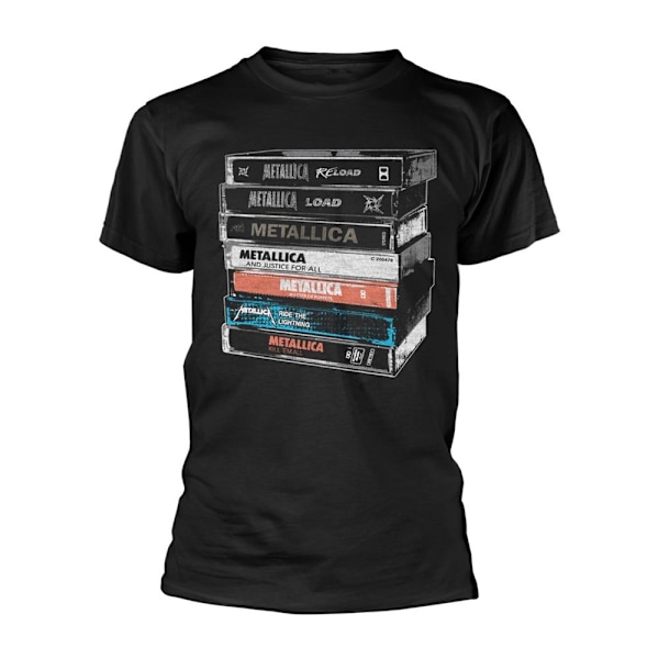 Metallica Unisex Vuxen Kassett T-shirt S Svart Black S