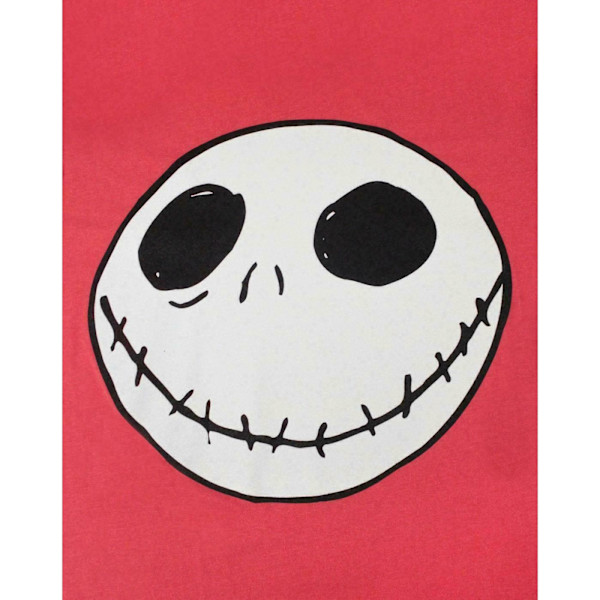 Nightmare Before Christmas Dam/Damer Jack Reverse Seam T-shirt Red L