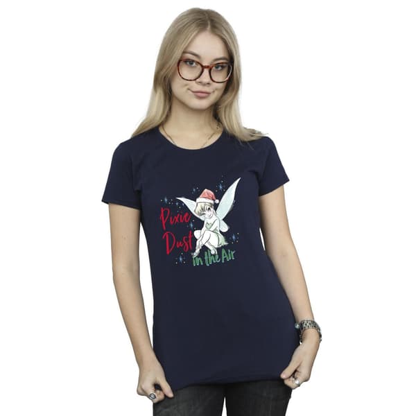 Disney Dam/Dam Tingeling Pixie Dust T-shirt i bomull M Na Navy Blue M