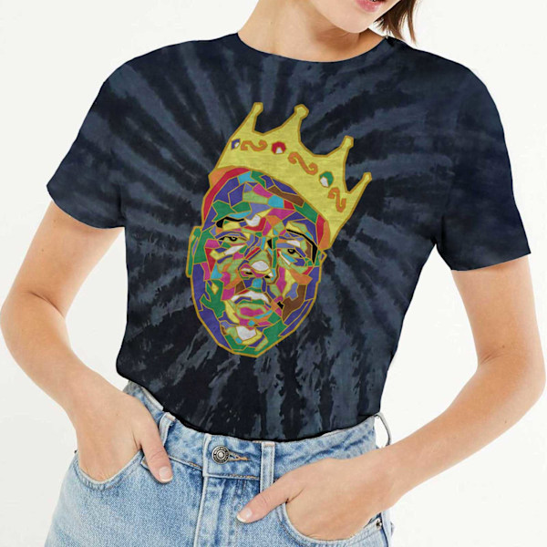 Biggie Smalls Unisex Crown T-Shirt S Blå Blue S