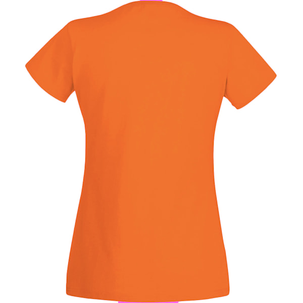 Dam/Dam Value Fitted Kortärmad Casual T-Shirt X Large Bright Orange X Large