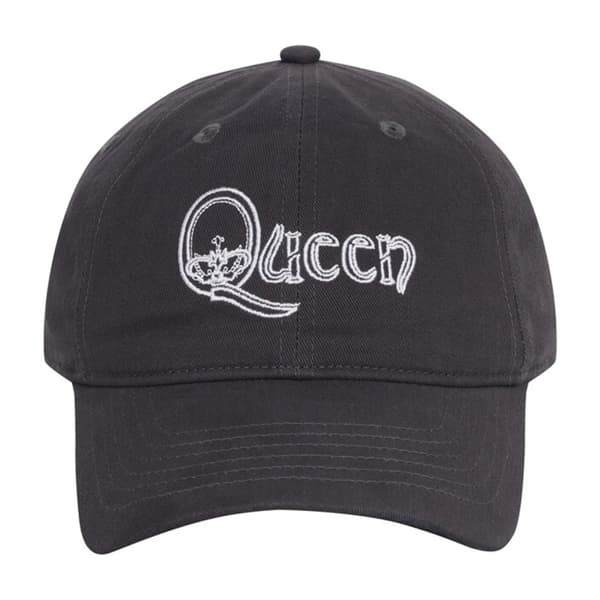 Queen Broderad Logotyp Keps En Storlek Grå Grey One Size