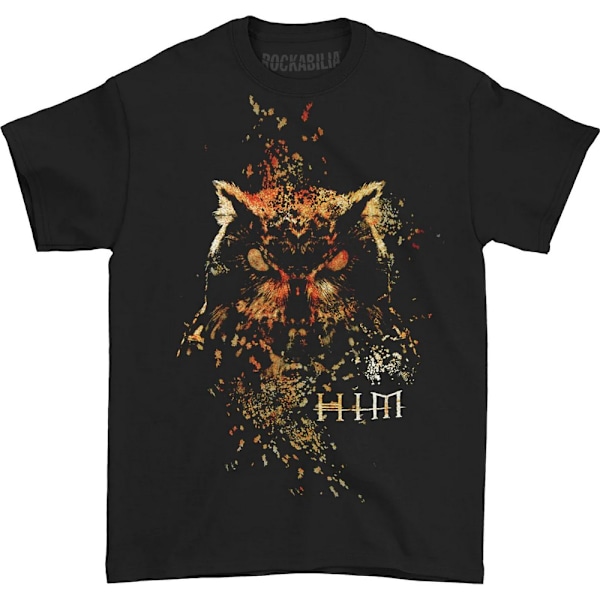 Him Unisex Vuxen Uggla Bomull T-shirt M Svart Black M