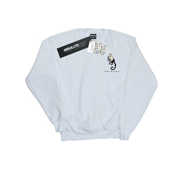 Friends Dam/Damer Marcel Brösttryck Sweatshirt M Vit White M