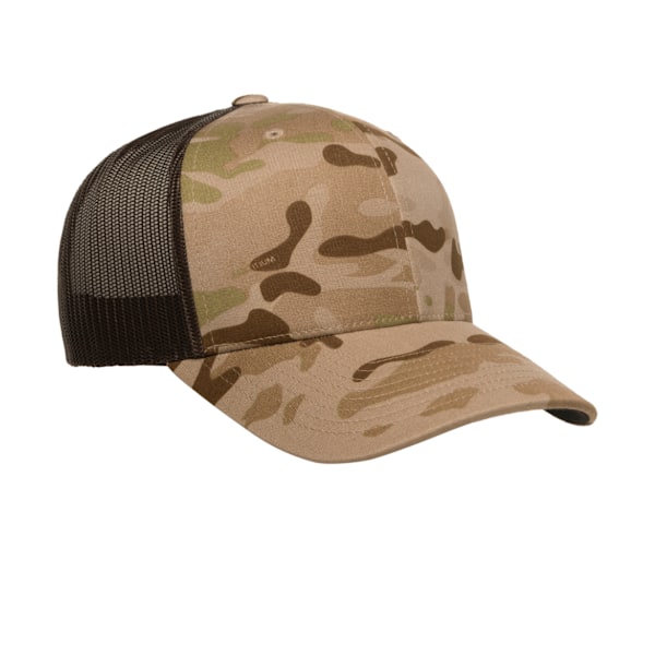 Flexfit by Yupoong Multicam Retro Trucker Cap One Size Arid/Bro Arid/Brown One Size