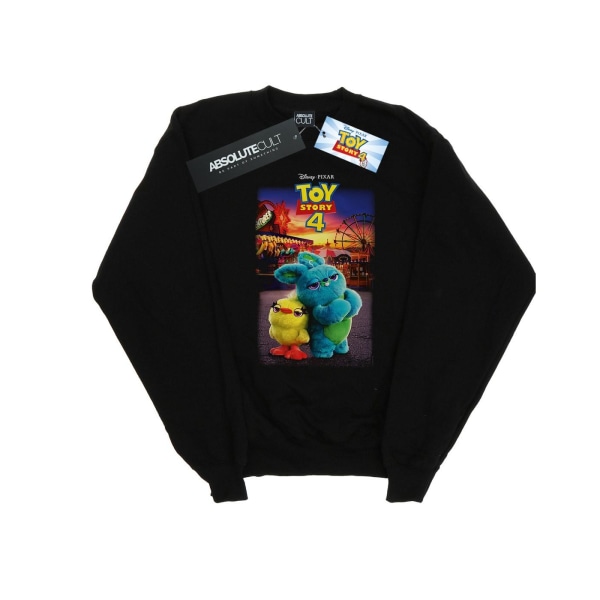 Disney Boys Toy Story 4 Ducky And Bunny Poster Sweatshirt 7-8 Y Black 7-8 Years