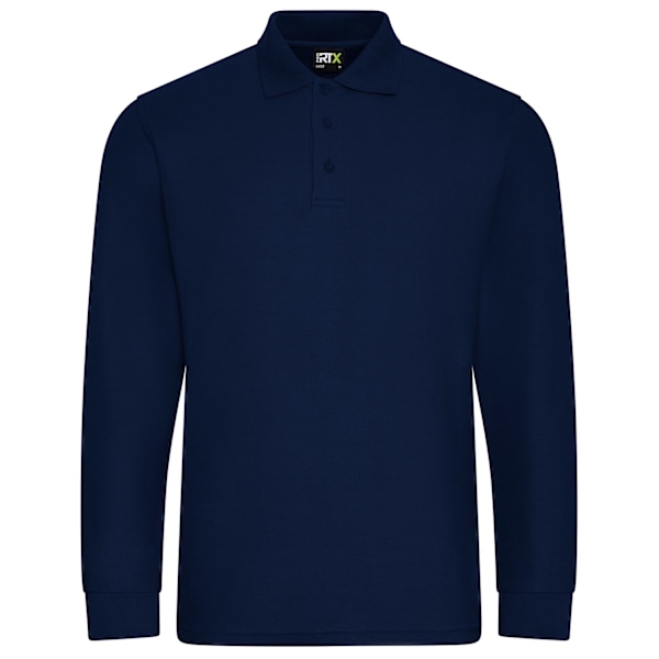 PRO RTX Herr Piqué Långärmad Poloskjorta 4XL Marinblå Navy 4XL