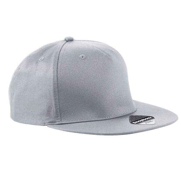Beechfield Rapper Snapback Cap One Size Light Grey Light Grey One Size