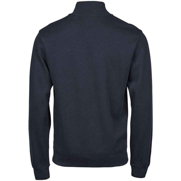 Tee Jays Herr Ribber Interlock Halv Zip Sweatshirt M Marinblå Navy M