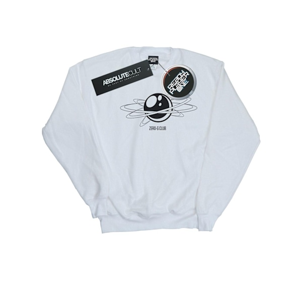 Ready Player One Girls Zero G Club Logo Sweatshirt 12-13 år White 12-13 Years