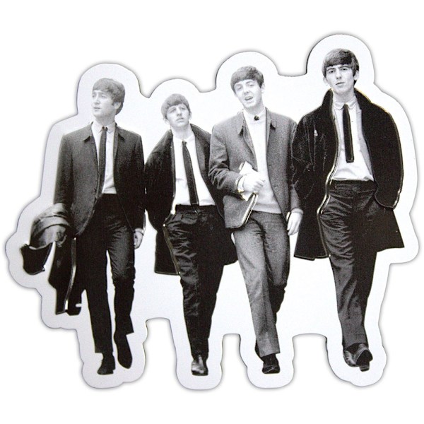 The Beatles Walking In London Präglad Kylskåpsmagnet One Size W White/Grey/Black One Size