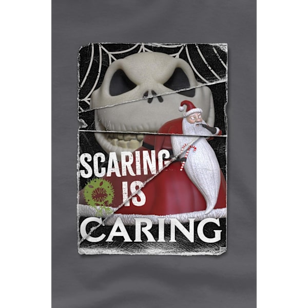 The Nightmare Before Christmas Herr Scaring Is Caring T-Shirt X Charcoal XXL