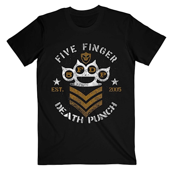 Five Finger Death Punch Unisex Adult Chevron T-Shirt S Svart Black S