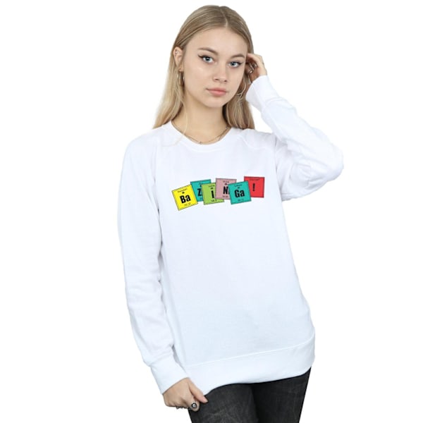 The Big Bang Theory Dam/Damer Bazinga Element Sweatshirt M White M