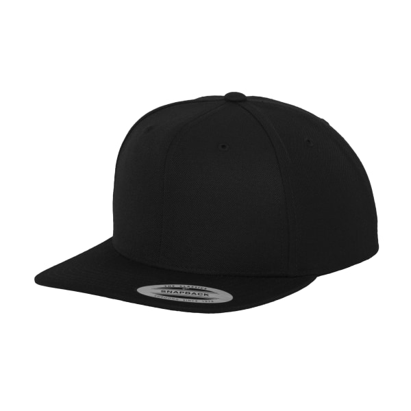 Yupoong Mens The Classic Premium Snapback Cap One Size Svart Black One Size