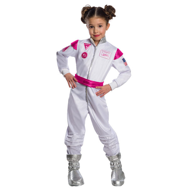 Barbie Girls Astronaut Costume S Vit/Rosa White/Pink S