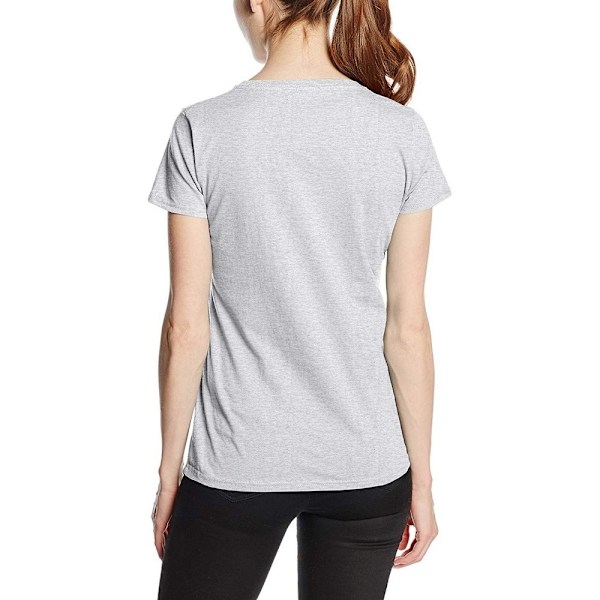 Fruit Of The Loom Dam/Kvinnors Lady-Fit Valueweight Kortärmad T-shirt Heather Grey XL