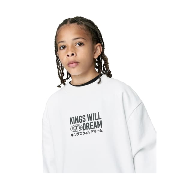Kings Will Dream Pojkar Studio Title Sweatshirt 9-10 år Vit White 9-10 Years