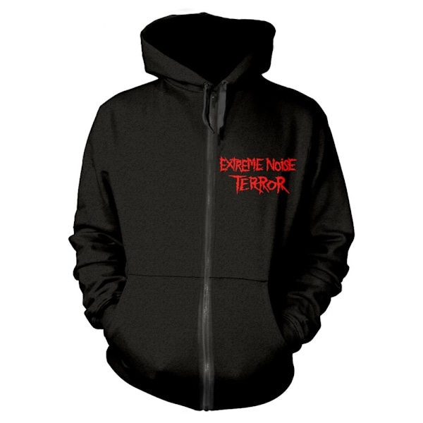 Extreme Noise Terror Unisex Adult In It For Life Hoodie M Svart Black M