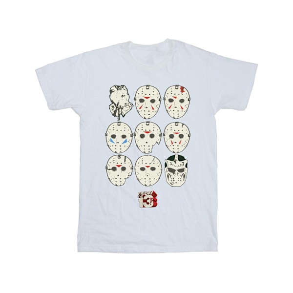 Fredagen den 13:e herr Jason masker T-shirt M vit White M