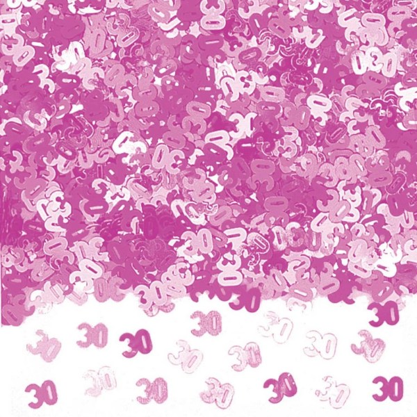 Amscan Shimmer 30-årskonfetti One Size Rosa Pink One Size