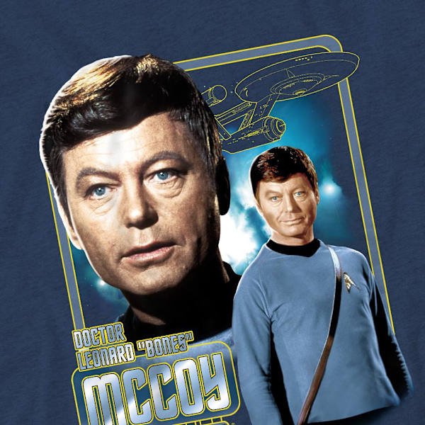 Star Trek Unisex Vuxen Leonard McCoy T-Shirt 3XL Marinblå Navy 3XL