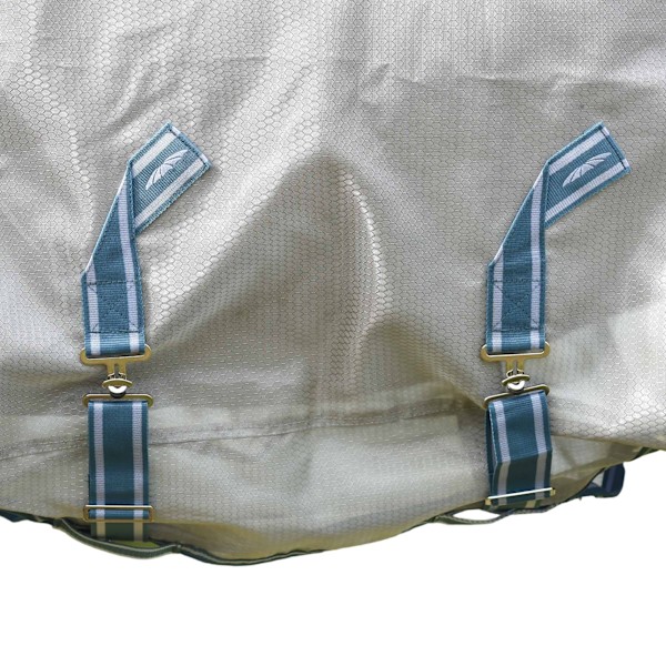 Weatherbeeta Comfitec Hexi Shield Combo Neck Hästflugtäcke 5´ 3 Silver/Teal Blue 5´ 3