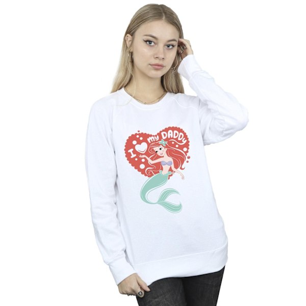 Disney Dam/Damer The Little Mermaid Love Daddy Sweatshirt X White XL